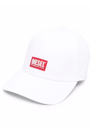 Diesel Corry-Gum logo-patch cap - White