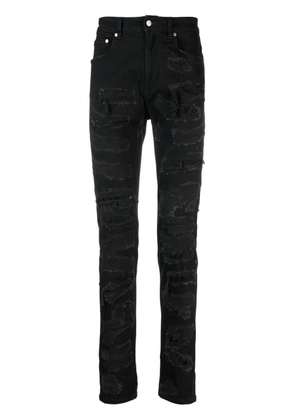 Represent Shredded Denim skinny-cut jeans - Black