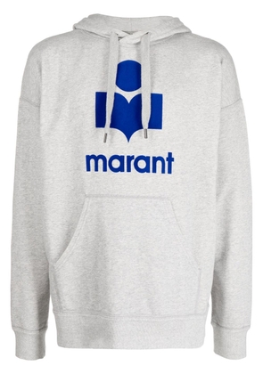 MARANT logo-print hoodie - Grey