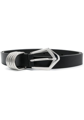 IRO pointed-buckle leather belt - Black