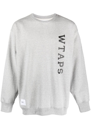 WTAPS logo-print cotton sweatshirt - Grey