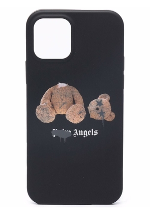 Palm Angels iPhone 12 Pro teddy-bear print case - Black