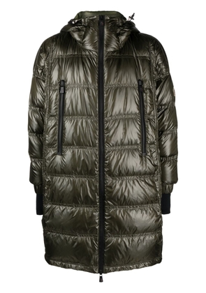 Moncler Grenoble Fennel logo-patch feather-down padded coat - Green