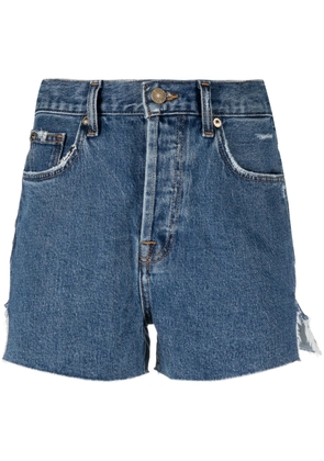 7 For All Mankind Ruby high-waisted denim shorts - Blue