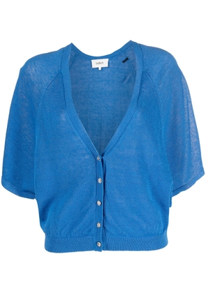 Ba&Sh Domino knitted short-sleeve cardigan - Blue