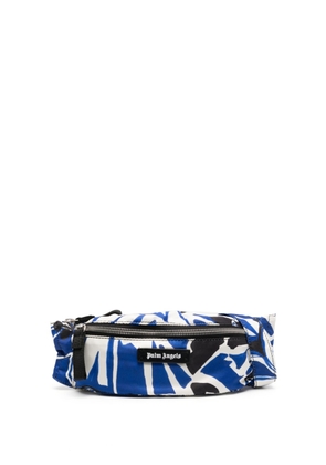 Palm Angels palm tree-print belt bag - Blue