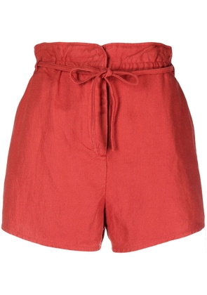Ba&Sh Wilow drawstring cotton shorts - Red