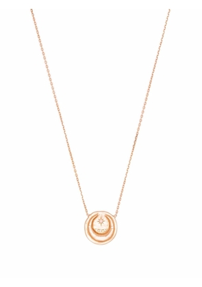 Sirciam 14kt rose gold Sand Dollar diamond necklace - Pink
