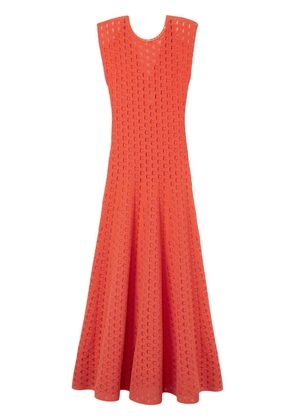 St. John eyelet-knit gown - Orange