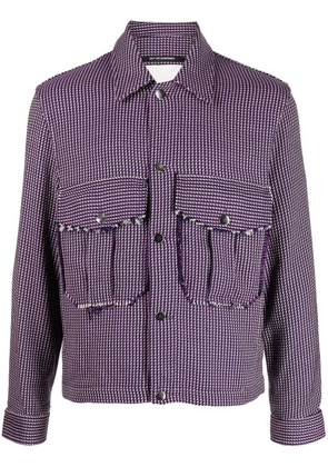 Song For The Mute buttoned-up shirt jacket - Purple