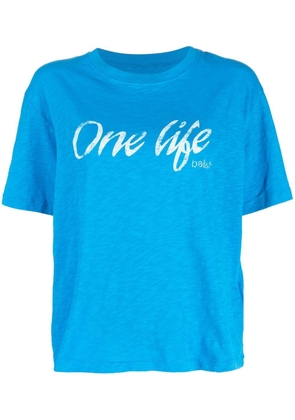 Ba&Sh slogan-print cotton T-shirt - Blue