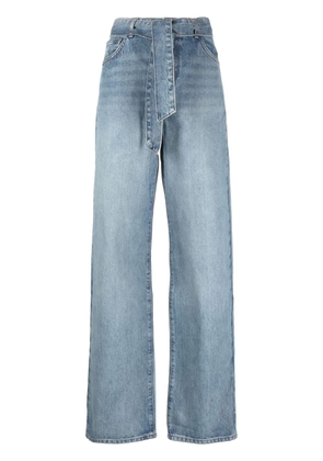 Ba&Sh tied-waist wide-leg jeans - Blue