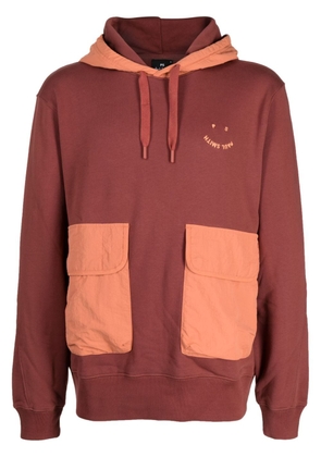 PS Paul Smith logo-embroidered cotton hoodie