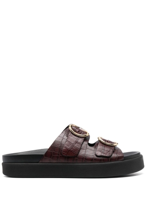 Ba&Sh Cayetana leather sandals - Brown
