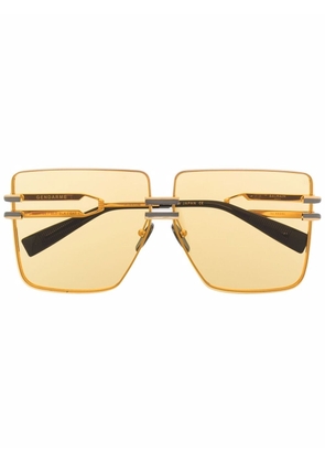 Balmain Eyewear Gendarme oversize-frame sunglasses - Gold