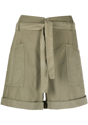 Ba&Sh Dima high-waisted shorts - Green