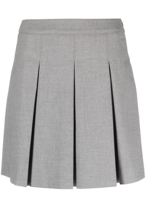 Peserico pleated A-line miniskirt - Grey