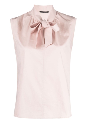 Luisa Cerano tied-neck sleeveless blouse - Pink