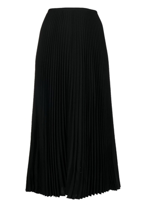 Maison Kitsuné high-waisted pleated maxi skirt - Black