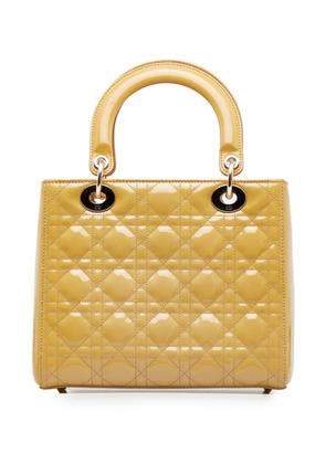 Christian Dior 2012 pre-owned Cannage Lady Dior tote bag - Yellow