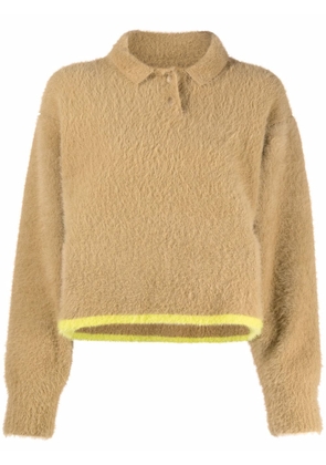 Jacquemus Le Polo Neve textured jumper - Neutrals