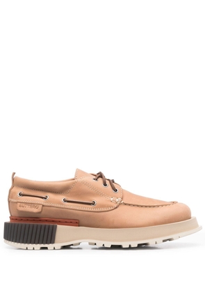 Buttero chunky two-tone boat-shoes - Neutrals