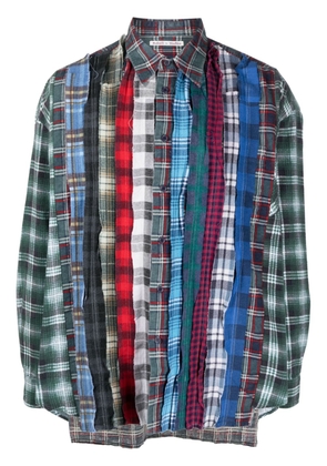 Needles check-pattern flannel shirt - Green