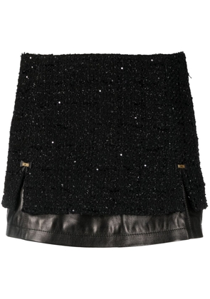 Gcds sequinned-tweed miniskirt - Black