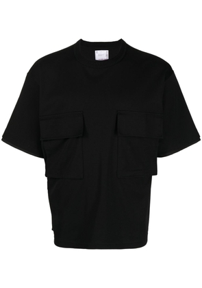sacai chest flap pocketed T-shirt - Black