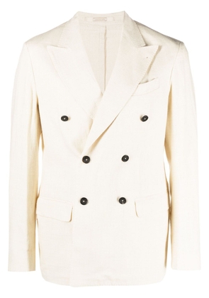 Massimo Alba silk-linen blend blazer - Neutrals