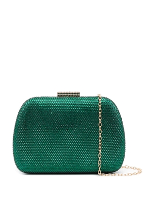 SERPUI Emma crystal-embellished clutch bag - Green