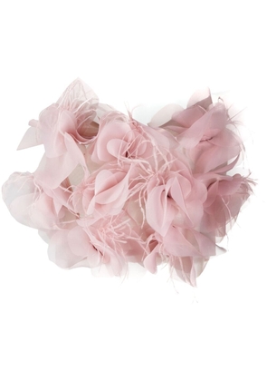 Loulou appliqué-detail cropped top - Pink