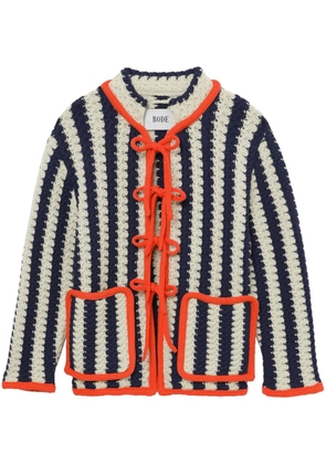 BODE striped wool cardigan - Neutrals