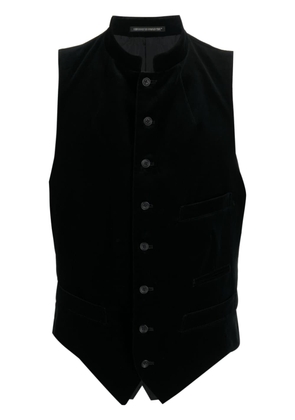 Yohji Yamamoto buttoned velvet waistcoat - Black