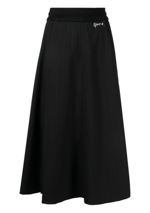 SPORT b. by agnès b. high-waisted A-line skirt - Black