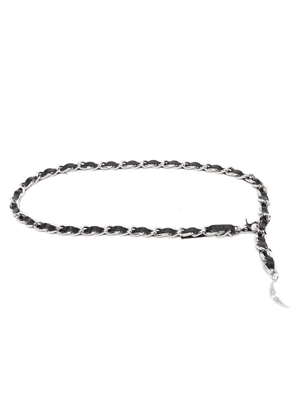 Zadig&Voltaire chain-link logo-charm belt - Black