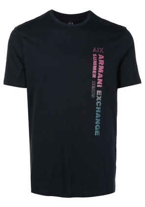 Armani Exchange logo-print cotton T-shirt - Black