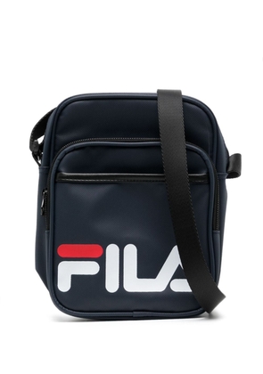 Fila logo-print messenger bag - Blue