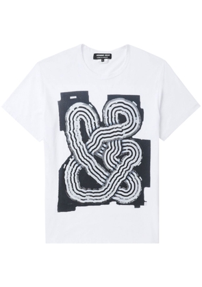 Comme Des Garçons Homme Deux graphic-print cotton T-shirt - White