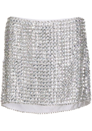 Retrofete Ruby embellished mini skirt - Silver