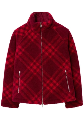 Burberry checkered reversible fleece jacket