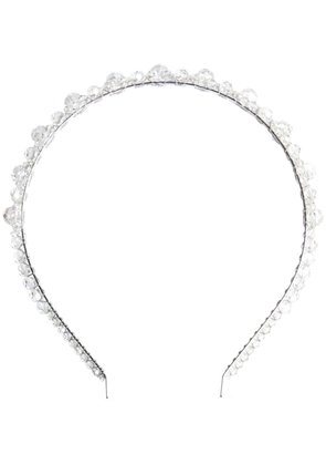 Simone Rocha daisy chain crystal-embellished headband - Neutrals