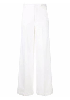RED Valentino high-waisted flared trousers - White