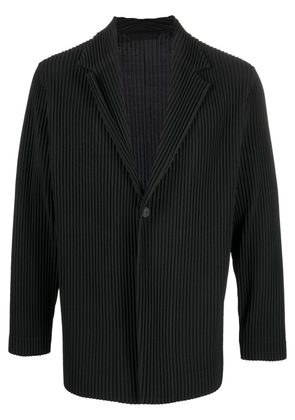 Homme Plissé Issey Miyake pleated-design jacket - Black