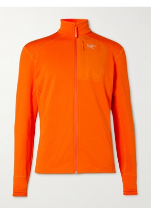 Arc'teryx - Delta Slim-Fit Logo-Print Stretch-Jersey Jacket - Men - Orange - S