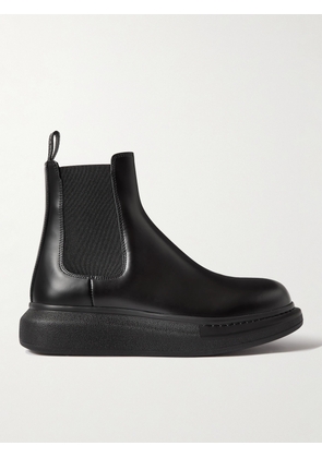 Alexander McQueen - Hybrid Leather Chelsea Boots - Men - Black - EU 41