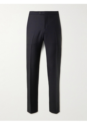 Thom Sweeney - Straight-Leg Wool and Mohair-Blend Twill Suit Trousers - Men - Black - IT 46