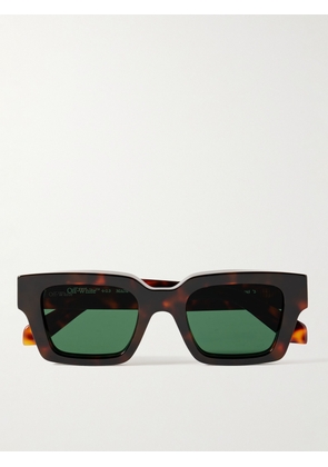 Off-White - Virgil Square-Frame Tortoiseshell Acetate Sunglasses - Men - Tortoiseshell