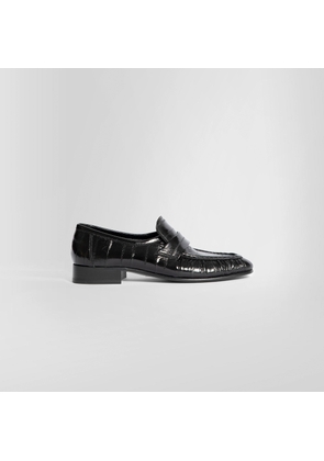 THE ROW WOMAN BLACK LOAFERS