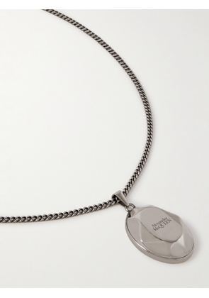 Alexander McQueen - Antiqued Silver-Tone Pendant Necklace - Men - Silver